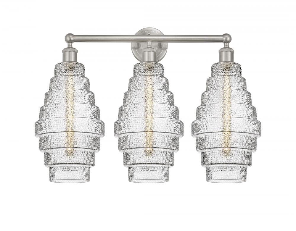 Cascade - 3 Light - 26 inch - Satin Nickel - Bath Vanity Light