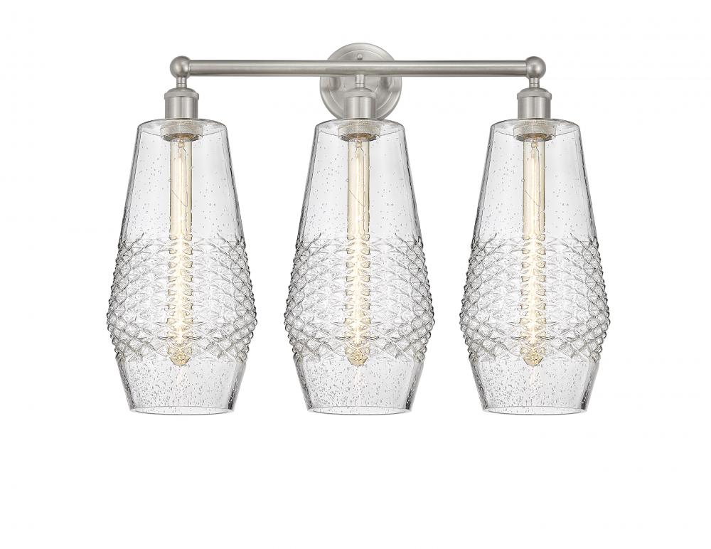Windham - 3 Light - 25 inch - Satin Nickel - Bath Vanity Light