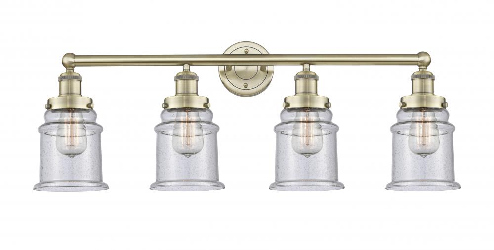 Canton - 4 Light - 33 inch - Antique Brass - Bath Vanity Light