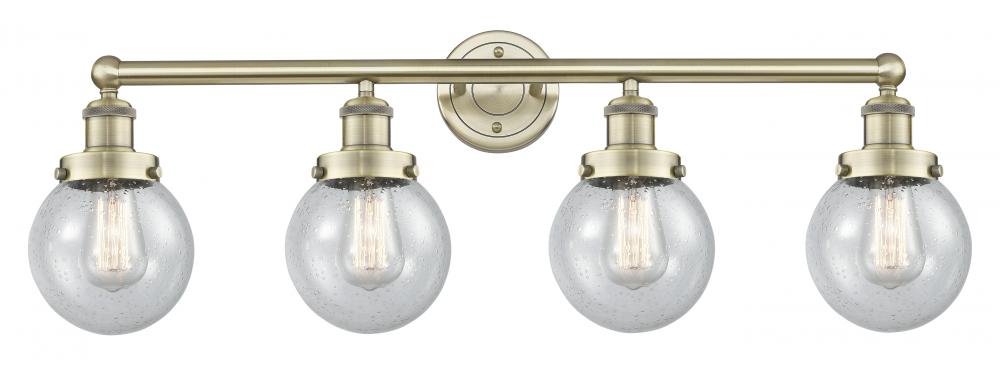 Beacon - 4 Light - 33 inch - Antique Brass - Bath Vanity Light