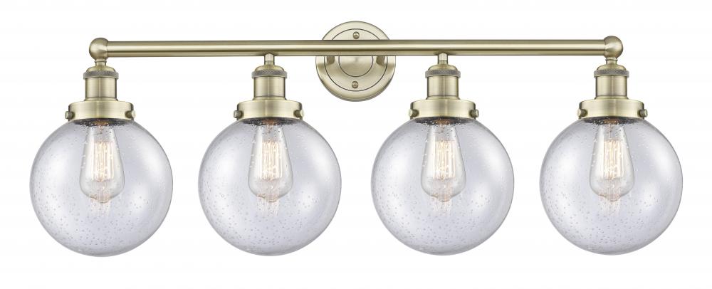 Beacon - 4 Light - 35 inch - Antique Brass - Bath Vanity Light