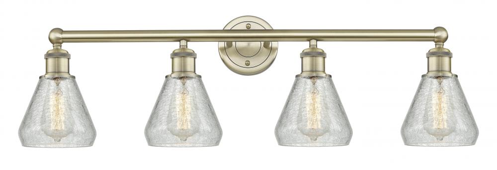 Conesus - 4 Light - 33 inch - Antique Brass - Bath Vanity Light