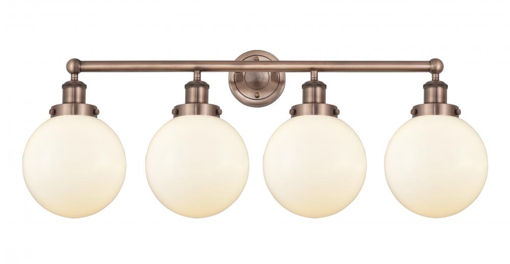 Beacon - 4 Light - 35 inch - Antique Copper - Bath Vanity Light