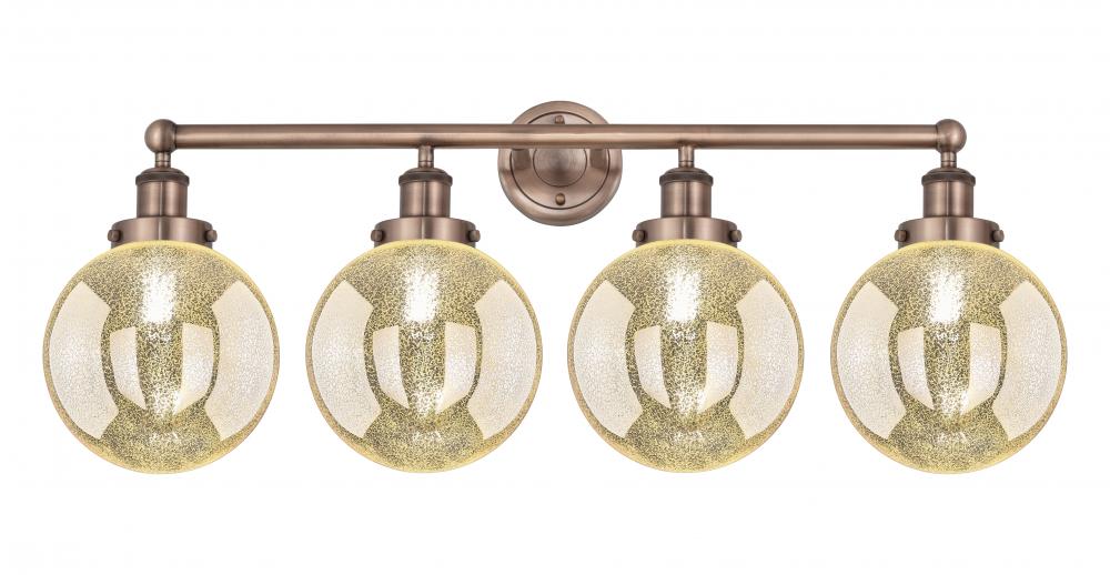 Beacon - 4 Light - 35 inch - Antique Copper - Bath Vanity Light