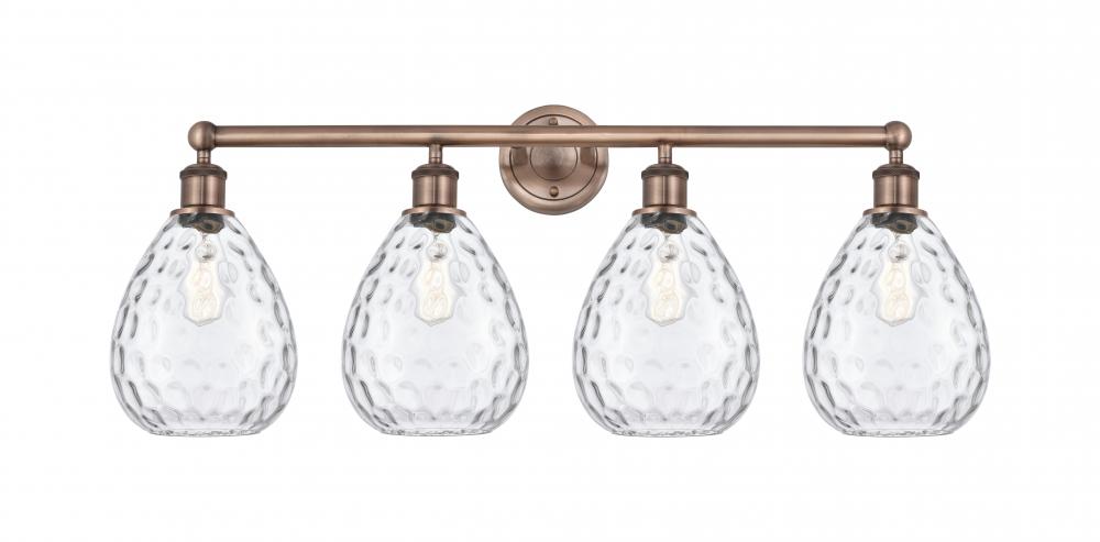 Waverly - 4 Light - 35 inch - Antique Copper - Bath Vanity Light