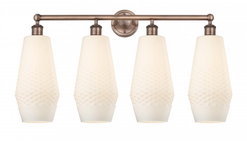 Windham - 4 Light - 34 inch - Antique Copper - Bath Vanity Light