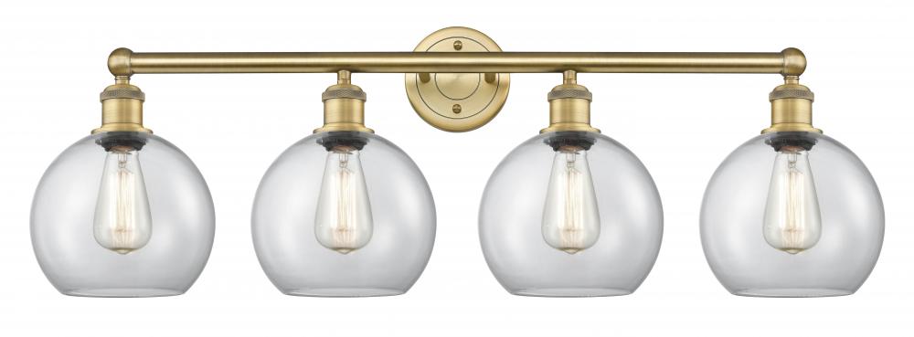 Athens - 4 Light - 35 inch - Brushed Brass - Bath Vanity Light