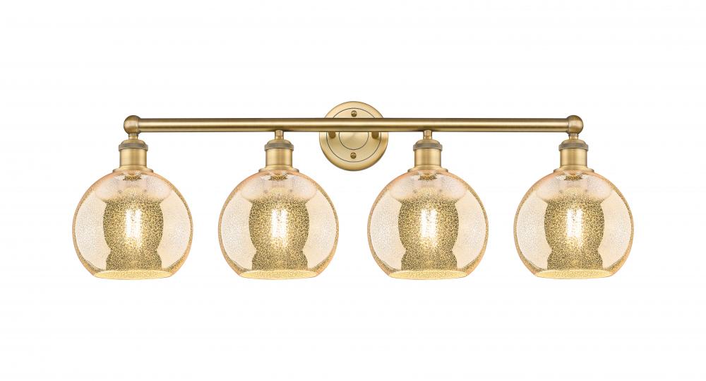 Athens - 4 Light - 35 inch - Brushed Brass - Bath Vanity Light