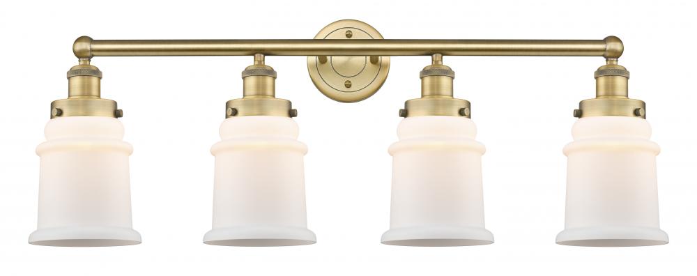 Canton - 4 Light - 33 inch - Brushed Brass - Bath Vanity Light