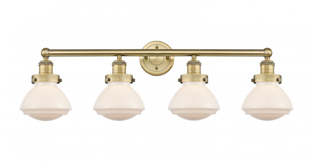 Olean - 4 Light - 34 inch - Brushed Brass - Bath Vanity Light