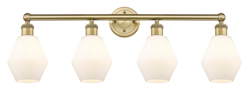 Cindyrella - 4 Light - 33 inch - Brushed Brass - Bath Vanity Light