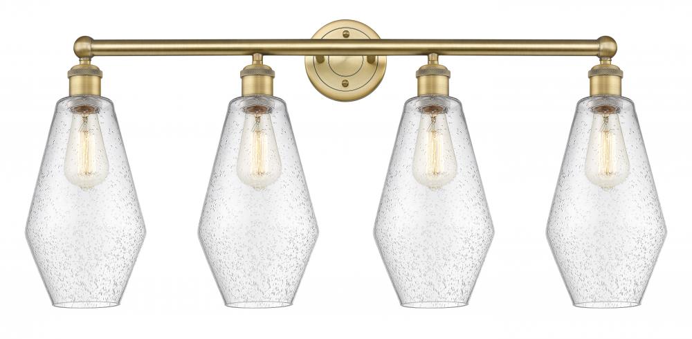Cindyrella - 4 Light - 34 inch - Brushed Brass - Bath Vanity Light