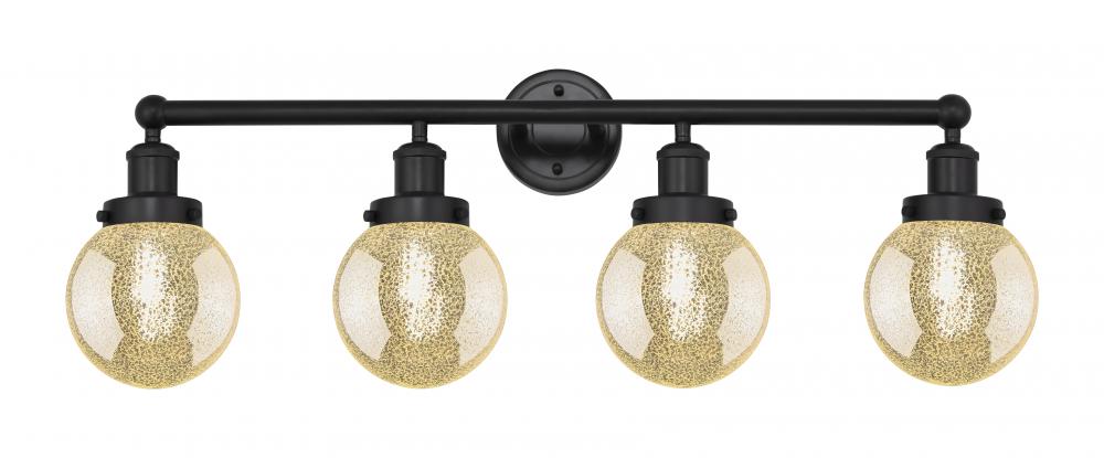 Beacon - 4 Light - 33 inch - Matte Black - Bath Vanity Light