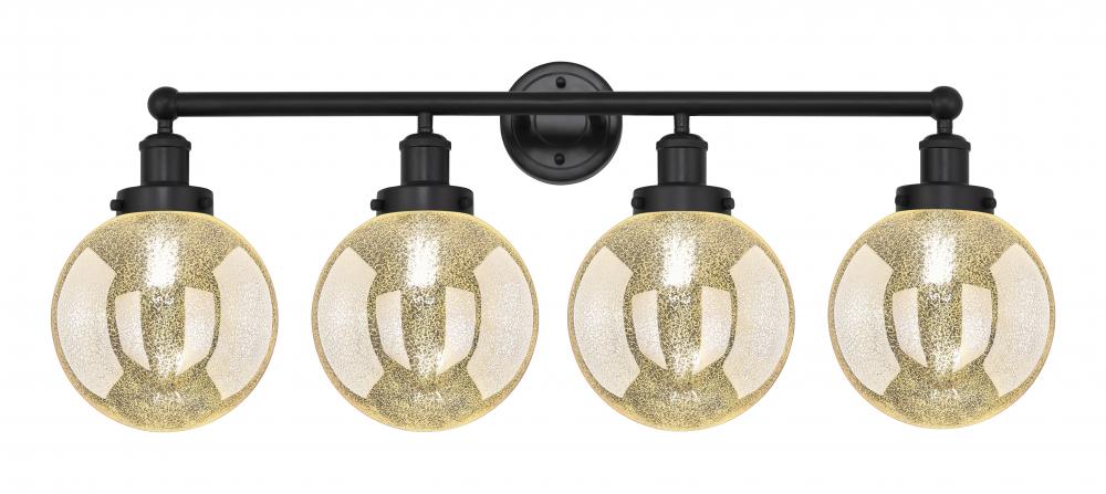 Beacon - 4 Light - 35 inch - Matte Black - Bath Vanity Light