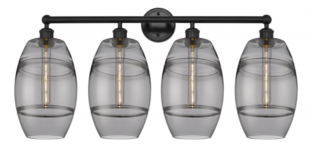 Vaz - 4 Light - 35 inch - Matte Black - Bath Vanity Light