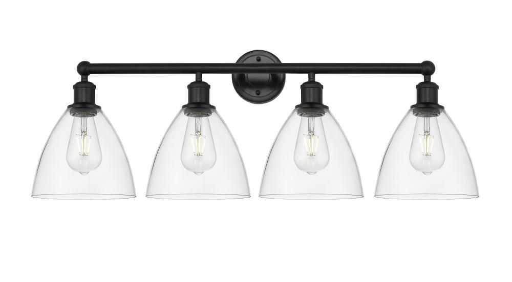 Bristol - 4 Light - 35 inch - Matte Black - Bath Vanity Light