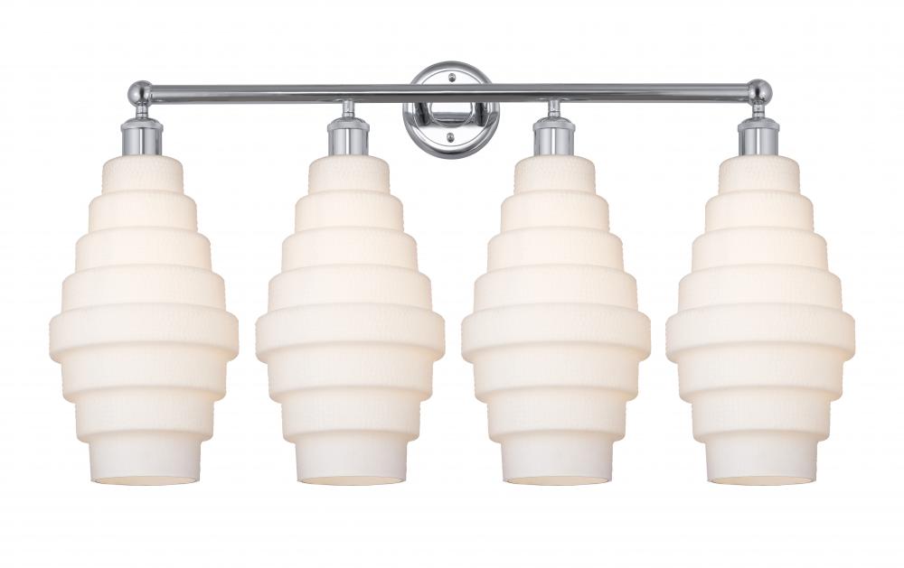 Cascade - 4 Light - 35 inch - Polished Chrome - Bath Vanity Light