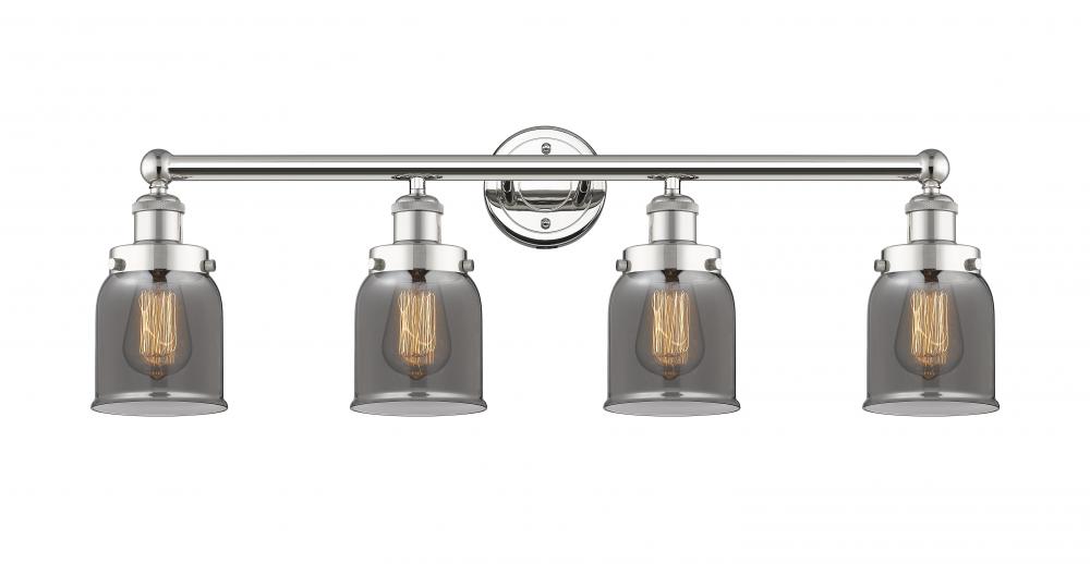 Bell - 4 Light - 32 inch - Polished Nickel - Bath Vanity Light