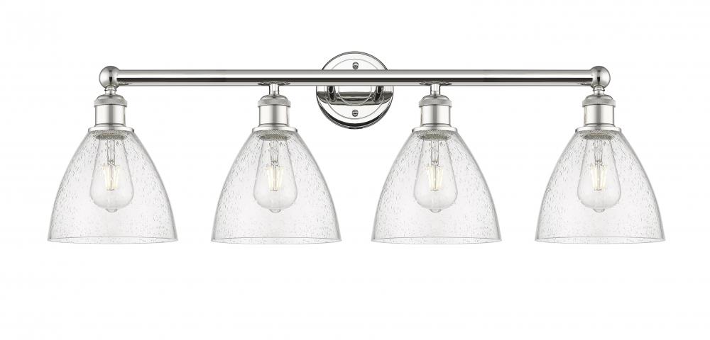 Bristol - 4 Light - 35 inch - Polished Nickel - Bath Vanity Light