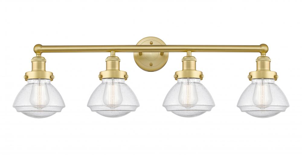 Olean - 4 Light - 34 inch - Satin Gold - Bath Vanity Light
