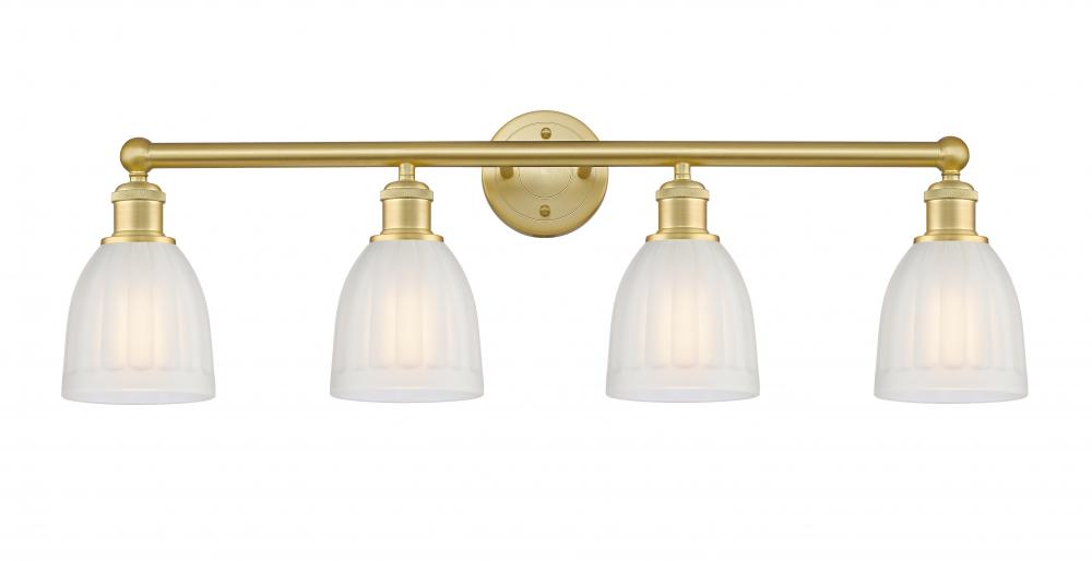 Brookfield - 4 Light - 33 inch - Satin Gold - Bath Vanity Light