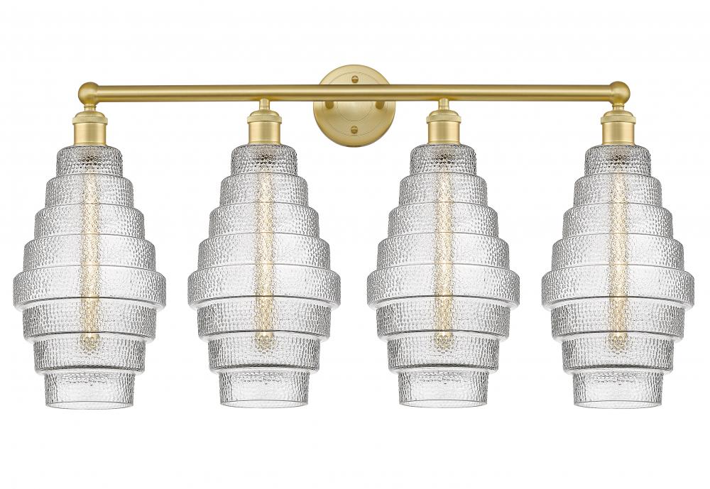 Cascade - 4 Light - 35 inch - Satin Gold - Bath Vanity Light