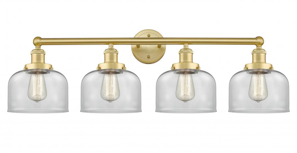 Bell - 4 Light - 35 inch - Satin Gold - Bath Vanity Light