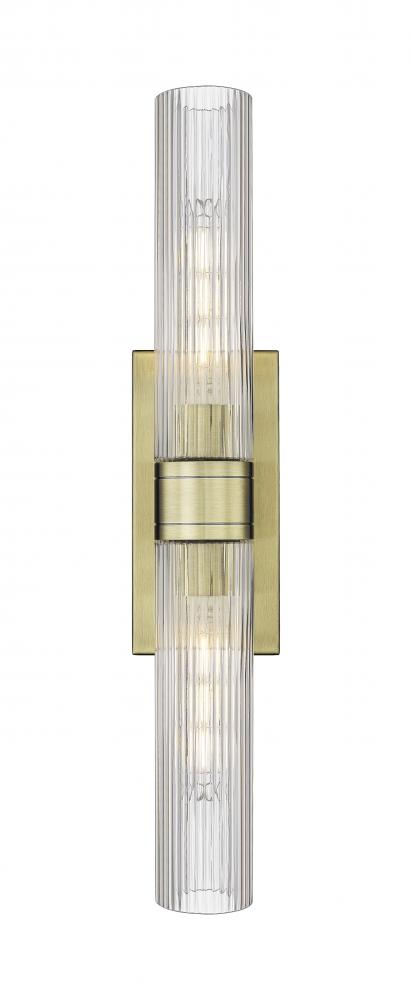 Boreas - 2 Light - 24 inch - Antique Brass - Bath Vanity Light