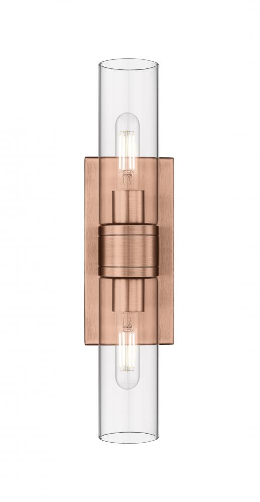 Boreas - 2 Light - 18 inch - Antique Copper - Bath Vanity Light