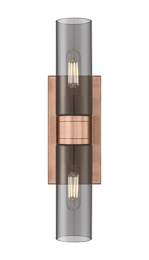 Boreas - 2 Light - 18 inch - Antique Copper - Bath Vanity Light