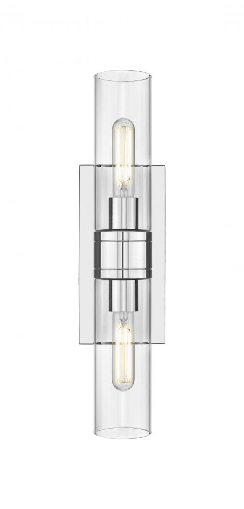 Boreas - 2 Light - 18 inch - Polished Chrome - Bath Vanity Light