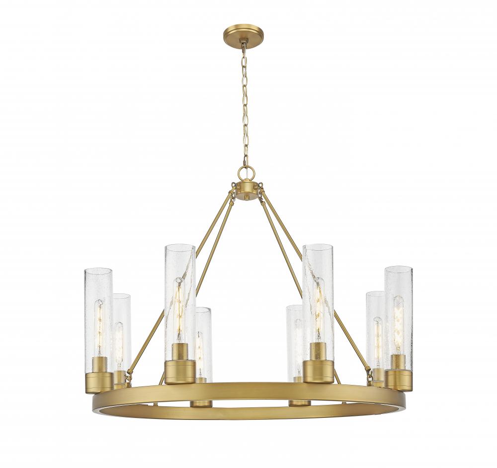 Boreas - 8 Light - 36 inch - Brushed Brass - Chandelier