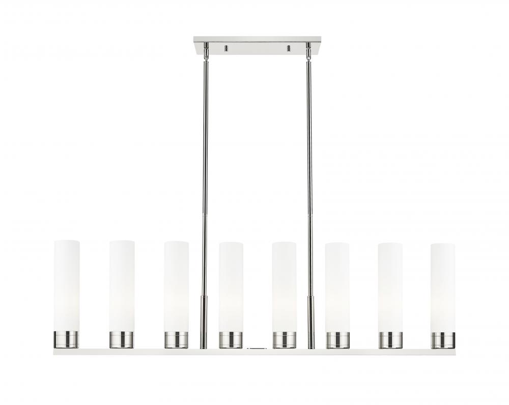 Boreas - 8 Light - 48 inch - Polished Nickel - Linear Pendant