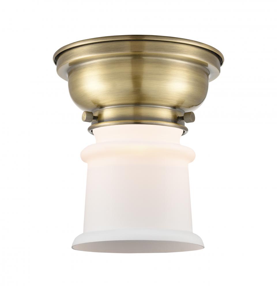 Canton - 1 Light - 6 inch - Antique Brass - Flush Mount