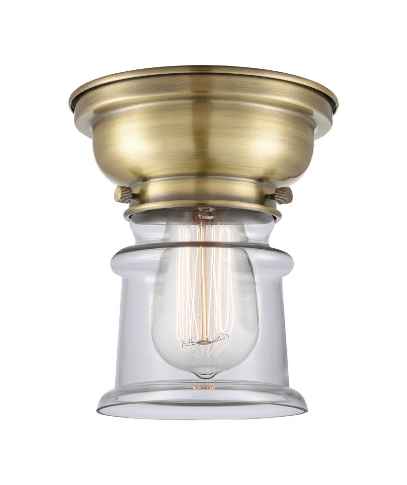 Canton - 1 Light - 6 inch - Antique Brass - Flush Mount