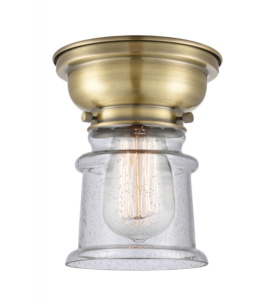 Canton - 1 Light - 6 inch - Antique Brass - Flush Mount