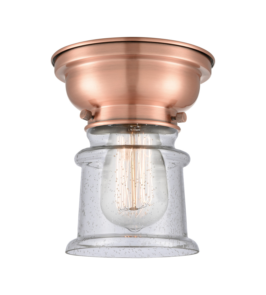 Canton - 1 Light - 6 inch - Antique Copper - Flush Mount
