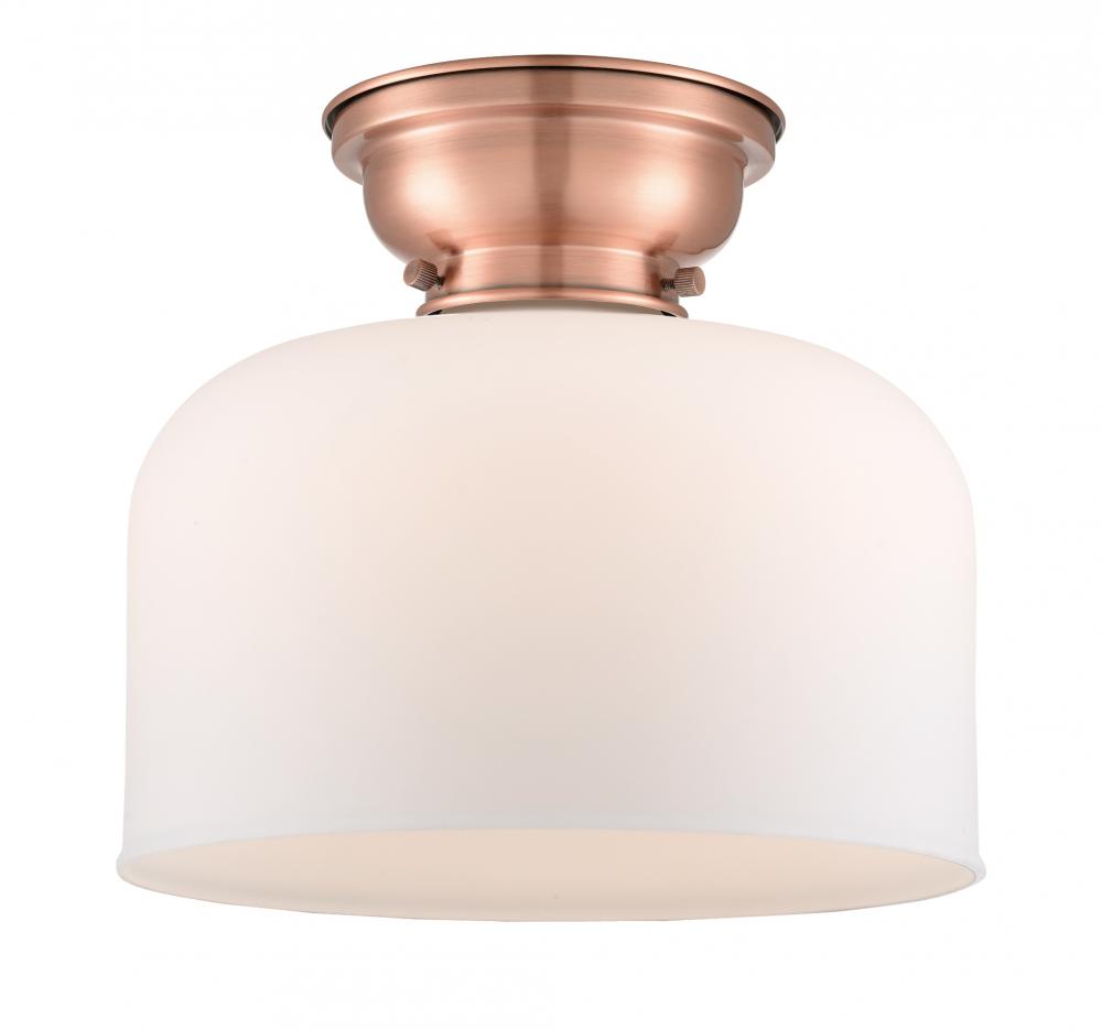 Bell - 1 Light - 12 inch - Antique Copper - Flush Mount