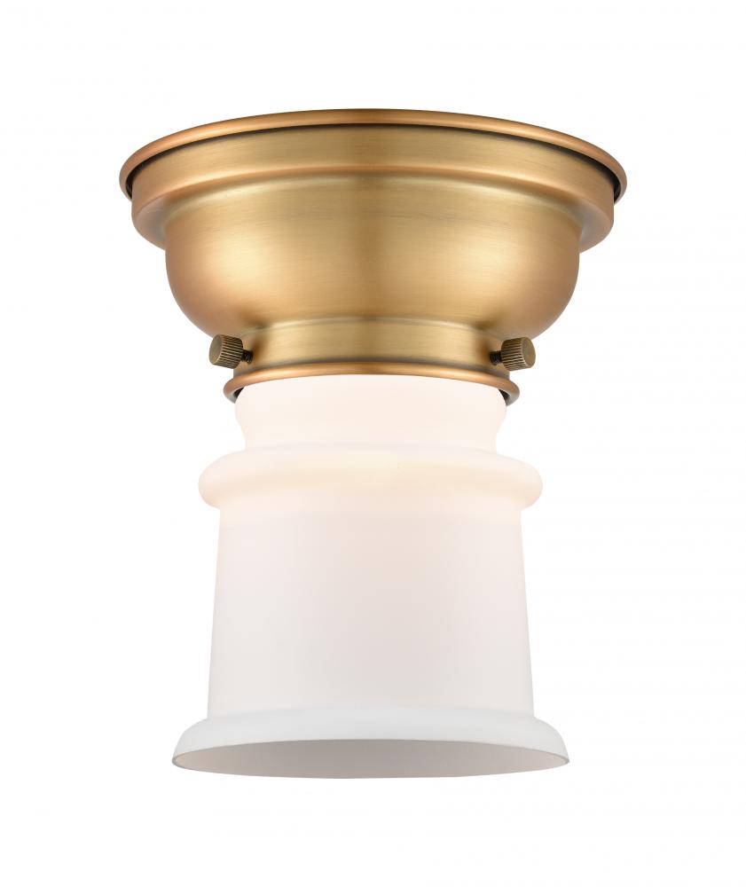 Canton - 1 Light - 6 inch - Brushed Brass - Flush Mount