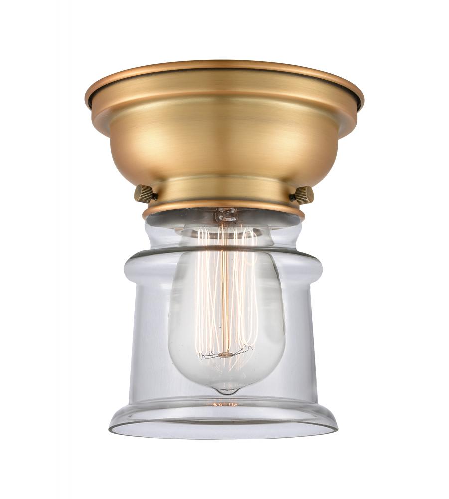 Canton - 1 Light - 6 inch - Brushed Brass - Flush Mount