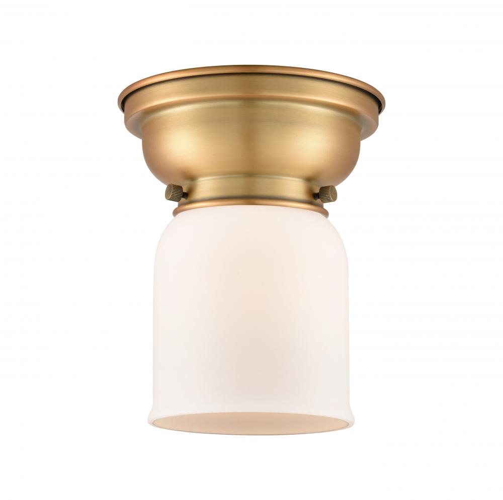 Bell - 1 Light - 6 inch - Brushed Brass - Flush Mount