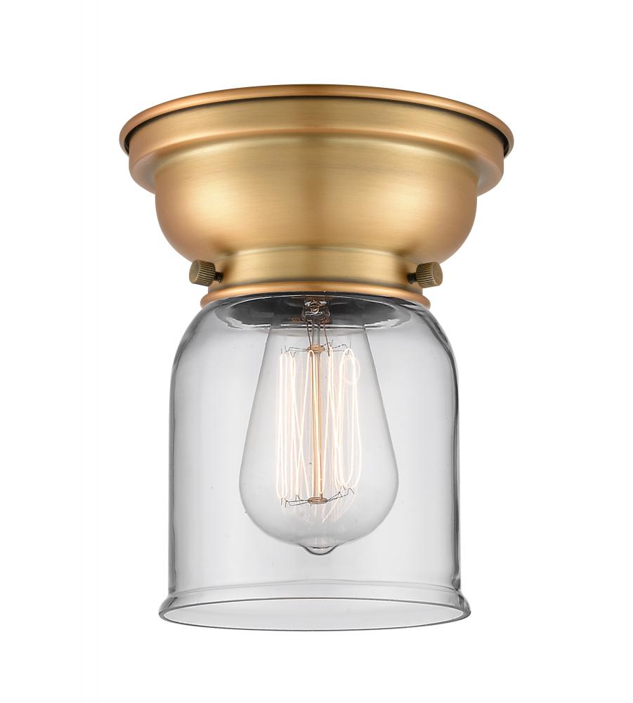 Bell - 1 Light - 6 inch - Brushed Brass - Flush Mount
