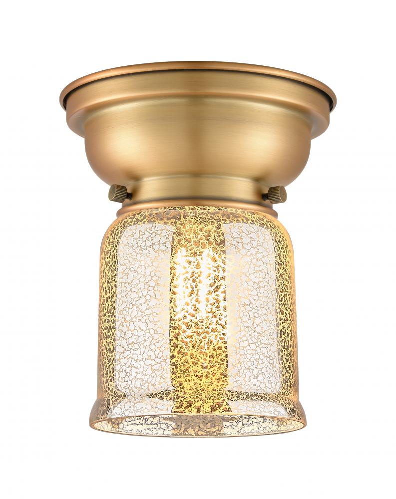 Bell - 1 Light - 6 inch - Brushed Brass - Flush Mount