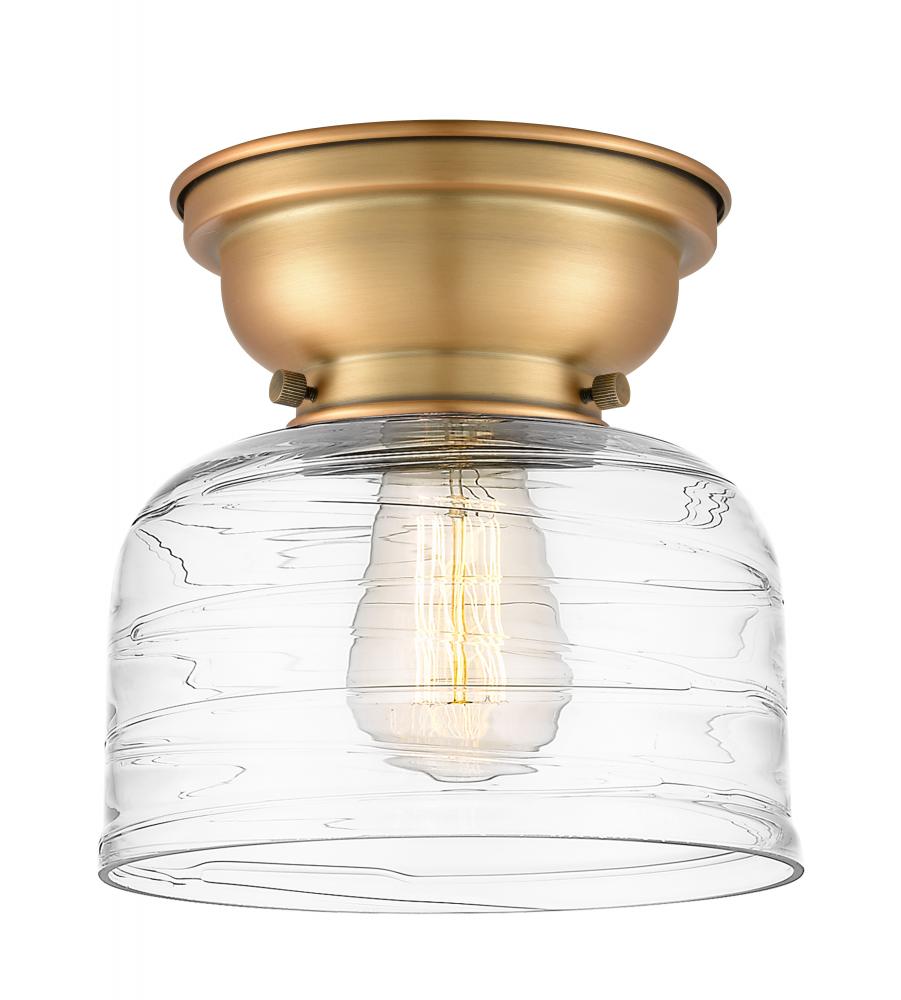 Bell - 1 Light - 8 inch - Brushed Brass - Flush Mount