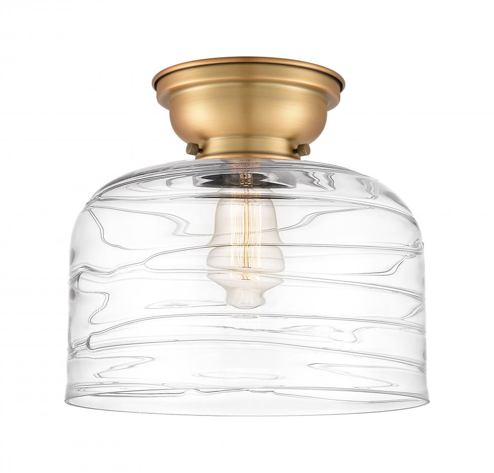 Bell - 1 Light - 12 inch - Brushed Brass - Flush Mount