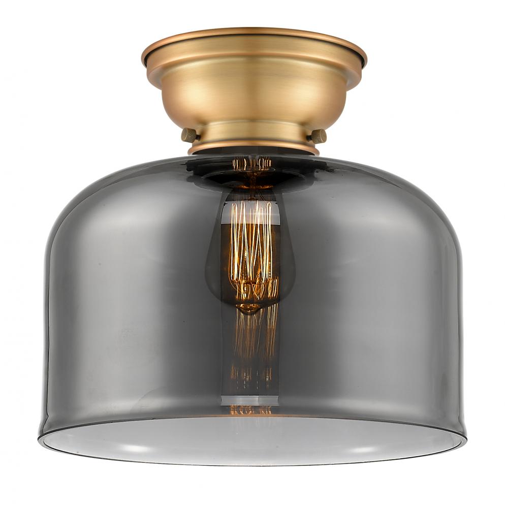 Bell - 1 Light - 12 inch - Brushed Brass - Flush Mount