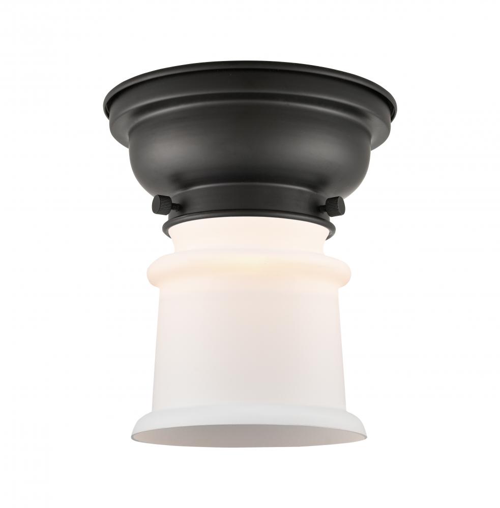Canton - 1 Light - 6 inch - Matte Black - Flush Mount