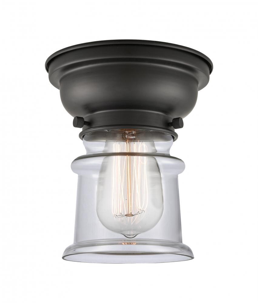 Canton - 1 Light - 6 inch - Matte Black - Flush Mount