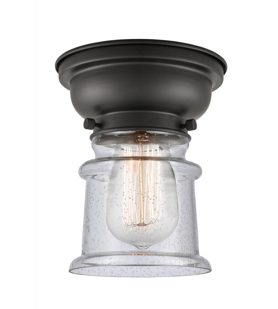 Canton - 1 Light - 6 inch - Matte Black - Flush Mount