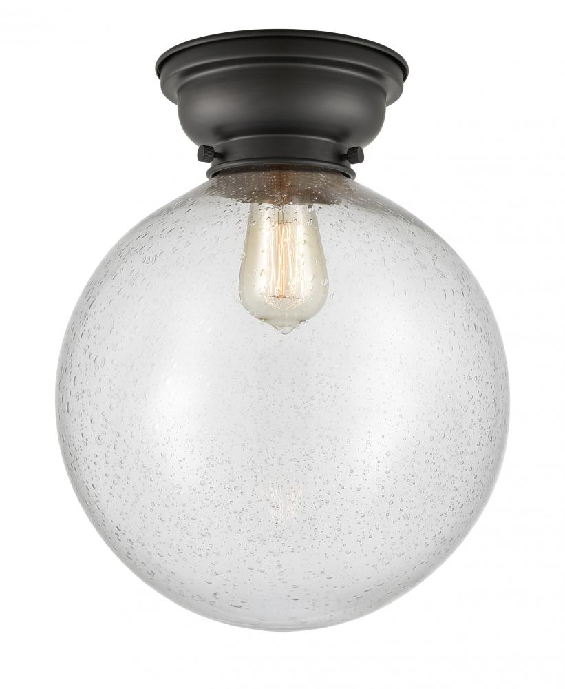 Beacon - 1 Light - 12 inch - Matte Black - Flush Mount